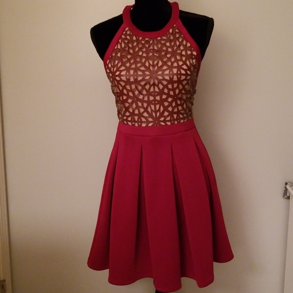 EUC Hommage Red Dress - Size Medium